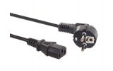 Kabel zasilajcy Maclean, 3 pin, IEC C13, wtyk EU, 1.5m, MCTV-691
