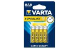 4x baterie R-03 R3 AAA Varta Superlife (blister)