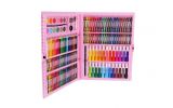 Painting set in a suitcase, 168 pieces, pink