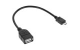 Kabel USB gniazdo A - wtyk micro USB 20cm