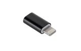 Adapter Przejciwka Micro USB - Apple Lightning M-Life czarna
