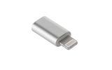 Adapter Przejciwka Micro USB - Apple Lightning M-Life biaa